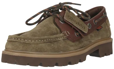 Produktbild von CLARKS Schnürschuhe Cleyhill Boat mit markanter XTRALITE-Sohle 3226 Olive Combi 42