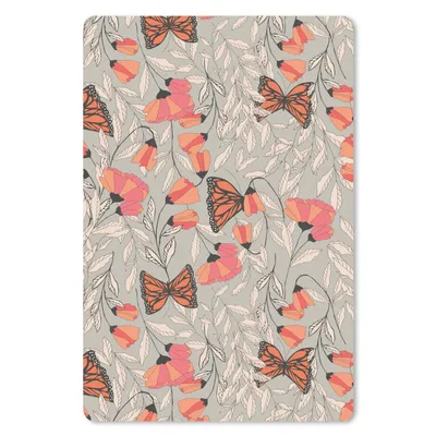Produktbild von MuchoWow® Mauspad Mousepad Schmetterlinge - Muster - Tiere 18x27 cm - Mousepads - Maus Mat - Pad - Mausunterlage