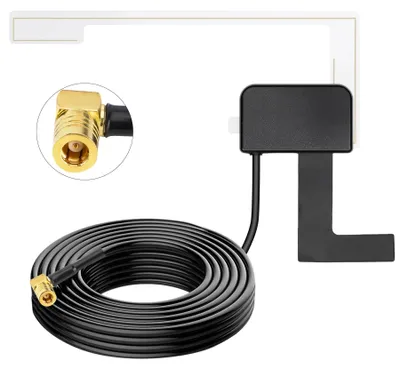 DAB-Autoantenne, aktiv, 3 m Kabel, SMB-Stecker, für DAB+