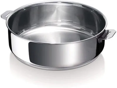Produktbild von Beka Sautepan 12325254 Evolution Kochtopf, Edelstahl, 24 cm Durchmesser, Induktionsherd-geeignet, abnehmbarer Griff
