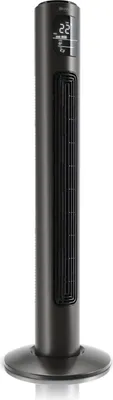Produktbild von Brandson Turmventilator mit 3 Geschwindigkeiten, Oszilation 60°, Standventilator, mobiler Lüfter, Säulenventilator, 96 cm, Ventilator, mit Fernbedienung, GS, graphite