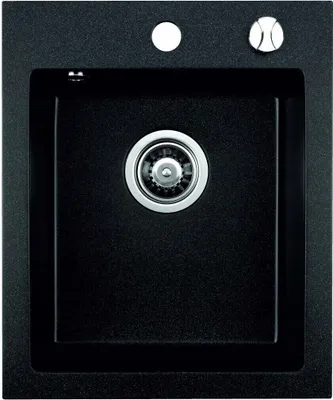Produktbild von Einbauspüle Granitspüle Küchenspüle Spülbecken Spüle 48,5x40,5; Schwarz
