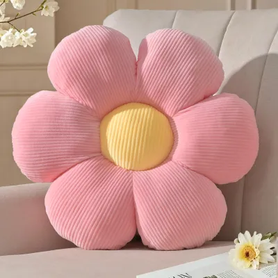 Produktbild von Rosa geblümtes Kissen, Bodenkissen 38 cm