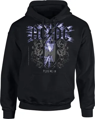Zdjęcie produktu dla Ac/Dc Plug Me In Black Męska bluza z kapturem