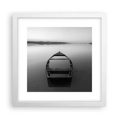 Produktbild von Gerahmtes Poster - Weißer Rahmen - £ódŸ Einsamkeit Leere - 30x30 cm - Wand Bild - Wanddeko - Wandbilder - Kunstposter - Wandposter - Bilderrahmen - Bilder - Kunstdruck - P2WAC30x30-4932