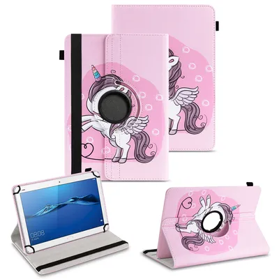 Produktbild von Tablet Hülle für Huawei MediaPad T1 T2 T3 T5 10 360° Drehbar Case Cover SchutzFarben:Motiv 16