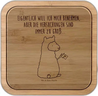 Produktbild von Mr. & Mrs. Panda kork untersetzer Alpaka Fahne - Transparent - Geschenk, Getränkeuntersetzer, Coaster, Tischuntersetzer, Lama, gläseruntersetzer, Liebe, Lamas, Alpakas
