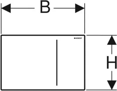 Produktbild von Geberit 242813JK1 Sigma70 BetPl., für 2-Mengen-Sp.