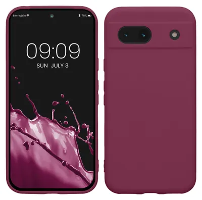 Produktbild von kwmobile Handyhülle für Google Pixel 8a Hülle - weiches Handy Silikon Case - Schutzhülle Cover - Magenta Lila