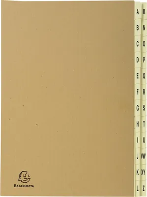 Produktbild von Exacompta Ordnungsmappe mit 24 Fächern von A-Z Kraft, A4, Kraft braun, 22229E