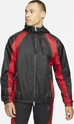 Produktbild von Nike M J Ess Woven Jacket Black/Gym Red S
