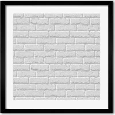 Produktbild von Bild - 50 cm x 50 cm - MDF - Rahmen, Wandkunst - Backsteinmauer