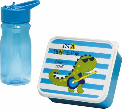 Image de Coffret Snack Dino Enfants Boîte à Goûter Ludique Pour Enfants - Mondex