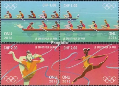 Produktbild von Briefmarken UNO - Genf 2016 Mi 956-959 Paare (kompl.Ausg.) postfrisch Sport für den Frieden