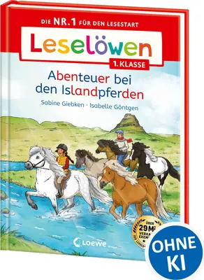 Produktbild von Leselöwen 1. Klasse - Abenteuer bei den Islandpferden