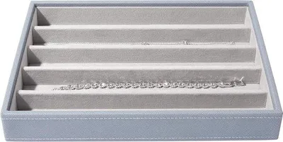 Produktbild von Famanu Schmuckbox für Halsketten - Dämmerblau