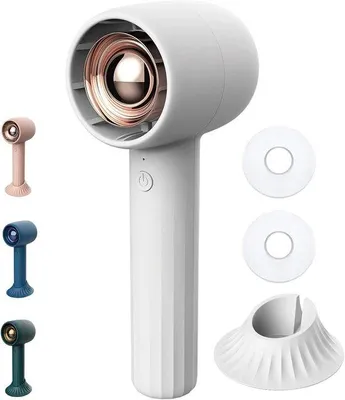 Obrázok produktu pre Ručný ventilátor s aromaterapiou – prenosný, s nabíjateľnou batériou 2000 mAh cez USB, 3 nastaviteľné rýchlosti – ideálny na cestovanie, líčenie a osobné ochladenie vonku