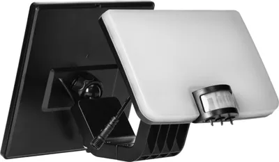Produktbild von Adviti | Solar-LED-Strahler 10W - Schwarz - Mit Bewegungsmelder - IP54 wetterfest - Energiesparend