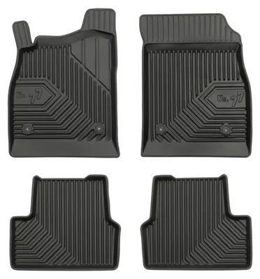 Productafbeelding van Rubberen automatten voor Opel Astra J 2009-2020 – 4-delig, zwart, op maat