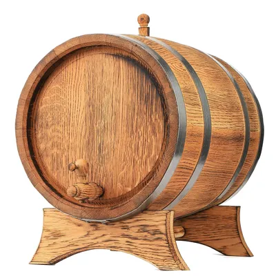 Produktbild von MB Manufaktura Barel Eichenfass aus Naturholz, Eiche Gebrannt, Dunkelbraun, für Whisky, Wein, Likör – 20 Liter