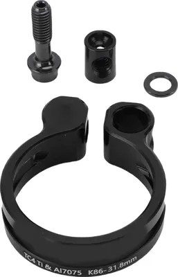 Zdjęcie produktu dla zacisk do siodełka rowerowego 31,8 mm, drążona rura ze stopu aluminium do jazdy górskiej, czarny