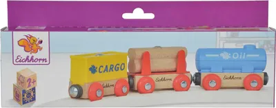 Produktbild von Eichhorn 100001365 - Schienenbahnzubehör, Wagons, 5 teilig 4003046013658