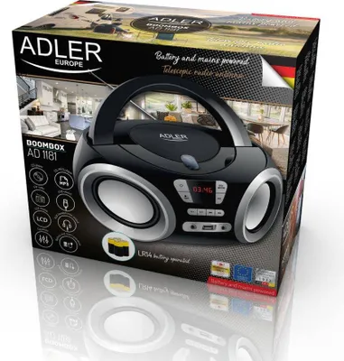 Image de Radio Adler AD 1181 Boombox CD MP3 USB