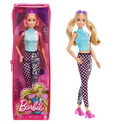 Produktbild von Barbie Fashionistas Puppe mit Malibu Top und Leggings, Anziehpuppe