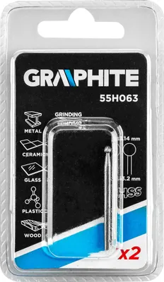 Produktbild von GRAPHITE HSS-Fräser, Schaft 3,2 mm - Präzisionsfräsen für professionelle Ergebnisse - Set mit 2 Stück