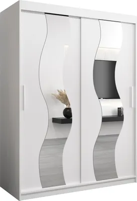 Produktbild von Kleiderschrank, Schiebetürenschrank Schlafzimmer, Schrank mit Spiegel SEWILLA 150 cm