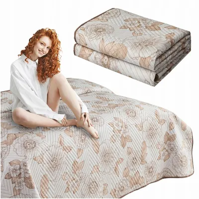 Produktbild von Łóżkoholicy Meric Tagesdecke 220x240 cm gesteppt beige