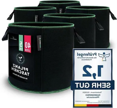 Obrázok produktu pre 40-litrový vrecový obal z netkanej textílie pre záhradu, balkón, kvety, paradajky
