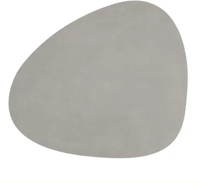 Produktbild von LIND DNA NUPO Tischset Curve L light grey 37 x 44 cm