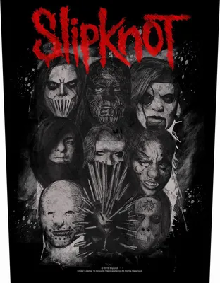 Produktbild von Slipknot - Masken - Patch "We Are Not Your Kind" RO3720 (Einheitsgröße) (Schwarz/Grau/Rot)