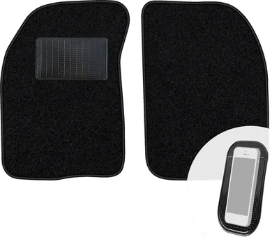 Produktbild von moto-MOLTICO Vorne Fußmatten Auto Velours Autoteppiche Schwarz Automatten Set 2-teilig passend für Renault Kangoo I 1998-2008