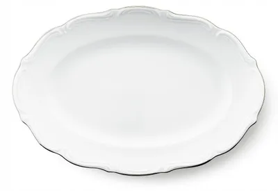 Produktbild von Chodzież Maria Teresa Ovale Servierplatte G237 23 cm Platin