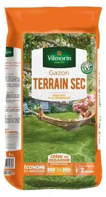 Zdjęcie produktu dla Trawnik na suchym terenie, VILMORIN, 5 kg 200 m²