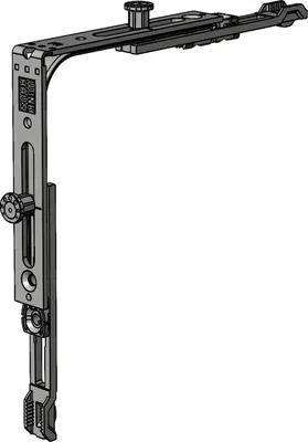 Produktbild von Winkhaus Eckumlenkung E11.N - Fensterbeschlag mit 2 Sicherheitsschließzapfen und Stützkörper, Stahl verzinkt