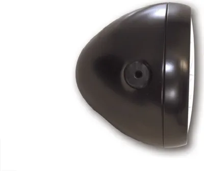 Image de Phare HIGHSIDER smart, 6 1/2 pouces boîtier métallique noir satiné, avec feu de position