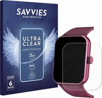 Produktbild von 6x Für Baolubao R50Pro 1.85" Schutzfolie Savvies Displayschutz Display Schutz Folie Klar Transparent