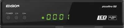 Produktbild von Edision Piccol Leinen DVBS2 Full HD Satellitenempfänger H265 HEVC USB Kartenleser schwarzer Kabelempfänger ultimativer Empfang