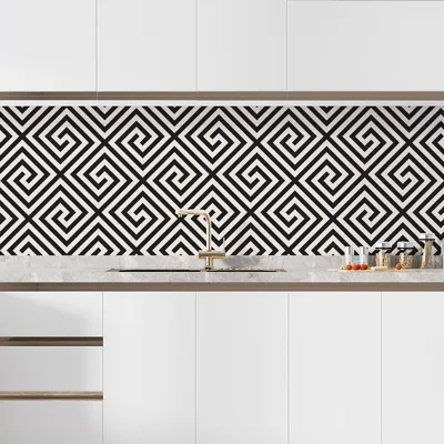 Produktbild von Klebefolie für Küchenrückwand – Lumaléa – Grafikmotiv – Klebefolie + MATTE Schutzfolie – 60 x 60 cm