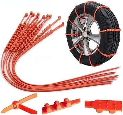 Produktbild von Corlidea Schneeketten, 40PCS Universal Auto Schneeketten, Anti-Rutsch-Ketten Für Autos SUV LKW PKW, Reifenbreite 160-270mm