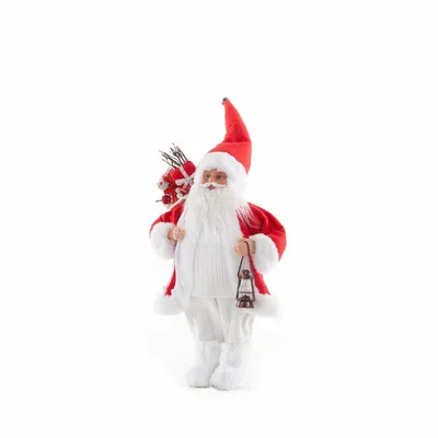 Obrázek produktu pro Eurofirany Santa Claus s lucernou vícebarevnou 45 cm Nikolaus vánoèní dekorace