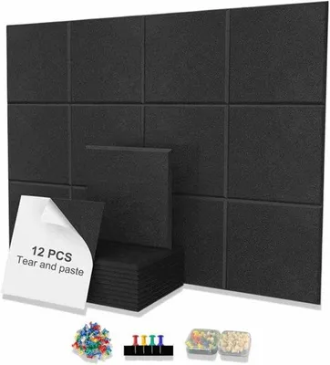 Produktbild von Selbstklebendes Filz-Pinnboard Set - 30x30 cm Quadrat