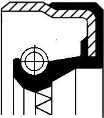 Produktbild von Wellendichtring, Differential CORTECO 01019286B