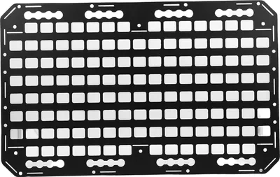 Obrázok produktu pre Nákladný priestor nákladného vozidla, panel Molle, 432 x 692 x 2 mm, hliník, multifunkčná L-koľajnica, organizér na uloženie nákladu pre osobné automobily, SUV, pickupy, obytné vozidlá