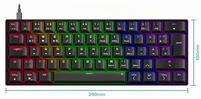 Productafbeelding van Speedlink SL-670015-BK Speedlink Gaming Tastatur ATMOS RGB, Mechanische Tastatur retail