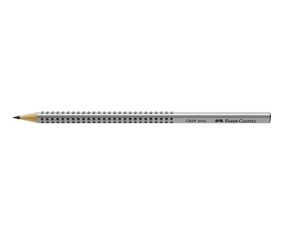 Imagen del producto de Faber-Castell 117000 Bleistift GRIP 2001 - HB, silbergrau