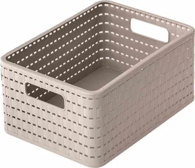 Produktbild von Aufbewahrungskorb "Country" 4 l cappuccino 23,7x15,8x10,8cm Universalkorb Box